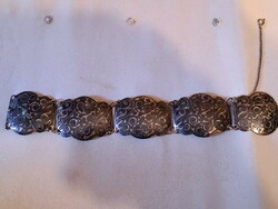 Monumental antique silver bracelet