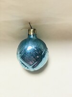 Régi retro üveg karácsonyfadísz, lampion