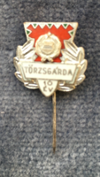 MHSZ Törzsgárda 10 év ezüst fokozatú jelvény