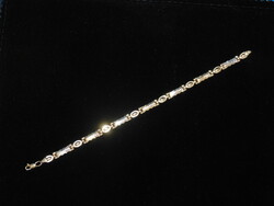 Gold two-tone 14k women's bracelet 6 gr