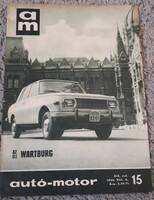 Car-engine 1966.08. New wartburg 353, retro advertisement, old timer