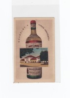 Üdvözlet a hirös városból képeslap "Kecskemét" 1950 (Vasútállomás) Pálinka reklám