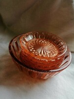 Hollóházi Art deco salmon color set