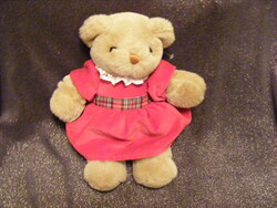Teddy girl in red dress