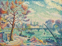 Signac - harbor in Paris - canvas reprint
