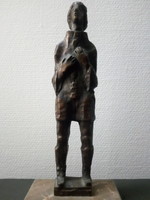 Károly Majthényi: Choconai, bronze statue, small sculpture