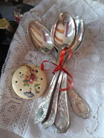 6 silver-plated old spoons