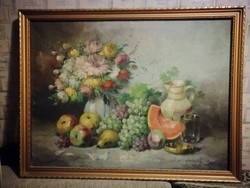 Festmény Asztali gyümölcs csendélet