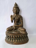 Réz Buddha szobor 14,5 cm