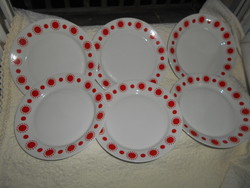 6 db Alföldi  retro vastag porcelán  tányér (600 Ft/db) napocska dekor