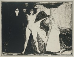 Edward Munch - A nő (Szfinx) - reprint