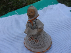 Ceramic figurine of a little girl singing Gácser kata