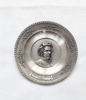 Rare pewter Rembrandt wall plate