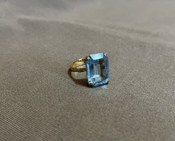 Mutatós aranyozott ezüst gyűrű