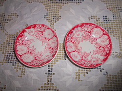 2 db antik Sarreguemines porcelánfajansz tálka
