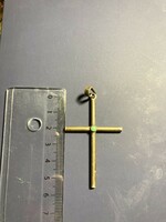 Silver antique cross pendant