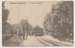 Budapest, Svábhegy, Városkúti megálló. 1915? Postán futott