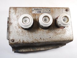 Old retro fusible fuse fuse box villesz manufacturer Hungarian production approx. From the 1960s
