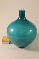 Art deco blue glass vase 796