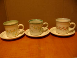 3 sets of small floral bilton English coffee set in one