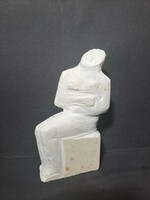 Nagy Sándor (1923-2017) márványszobor, 20 cm magas