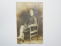 Régi antik fotó fénykép - férfi ember katona 1917-ből I. világháborús