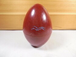 Retro plastic unscrewable egg-shaped holder approx. From the 1970s