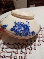 Antique - 19th Century - cobalt blue villeroy and boch mettlach - porcelain/faience serving bowl blue ehr
