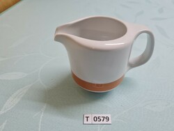 T0579 Alföldi narancssárga csíkos tejszínes kiöntő 9,5 cm