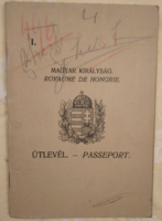 1934. - Magyar Királyság - útlevél - okmány - Zugló