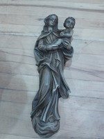 Mária kisdeddel kerámia fali dísz (szobor)