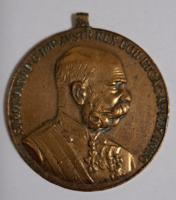 1898. Jubileumi Emlékérem a Fegyveres Erő számára  aranyozott bronz kitüntetés