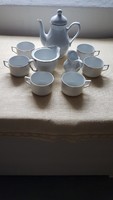 White porcelain tea set