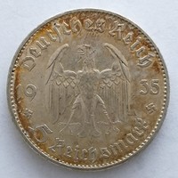 1935 D. III. Birodalom Ezüst 5 Márka, Potsdam (No: 23/246.)