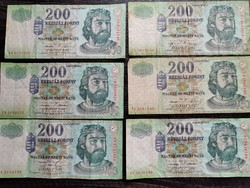 200 forint 1998-2006 F 6db