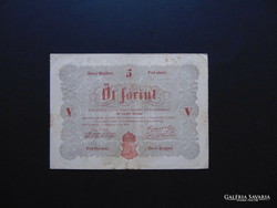 Kossuth bankó 5 forint 1848 piros betű 03