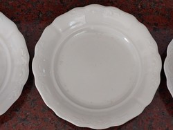 Régi 4 db Drasche porcelán indamintás lapos tányér