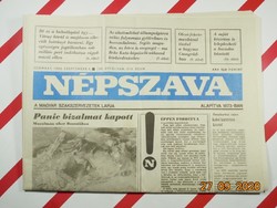 Old retro newspaper - vernacular - September 5, 1992 - The newspaper of the Hungarian trade unions