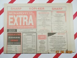 Régi retro újság - Budapesti Extra - 1991. 42. hét