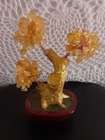 Citrine mineral lucky tree, tree of life, feng shui symbol
