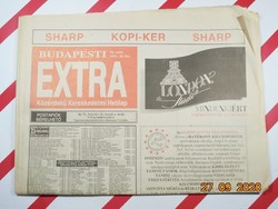 Old retro newspaper - Budapest extra - Week 35 of 1991 - for a birthday