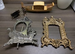 2 cast iron picture frames