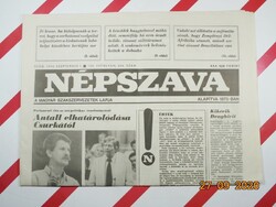 Old retro newspaper - vernacular - September 1, 1992 - The newspaper of the Hungarian trade unions