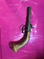 Flint pistol, xix. Beginning of the century, 26 cm in size, for collectors.