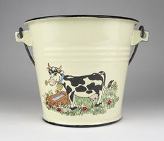 1L669 small enamel cow bucket