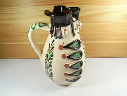 Retro ceramic folk folk art miska jug