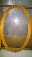Mid century-gényes arany gyönysor díszes- nagyobb ovális képkeret,tükörkeret