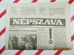 Old retro newspaper - vernacular - March 25, 1993 - The newspaper of the Hungarian trade unions