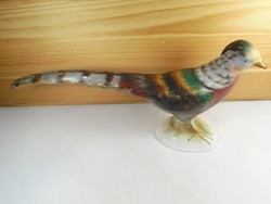 Retro ceramic pheasant bird statue figure ornament - circa 1970-80s