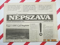 Old retro newspaper - vernacular - February 3, 1992 - The newspaper of the Hungarian trade unions